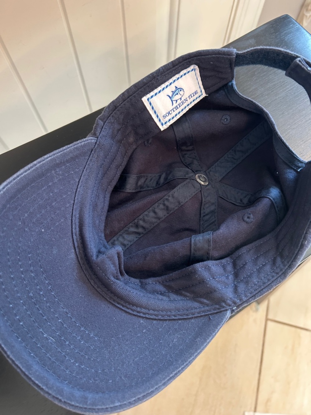 Southern Tide Classic Navy Cap with logo. Stylish 100% cotton unisex - Picture 3 of 4